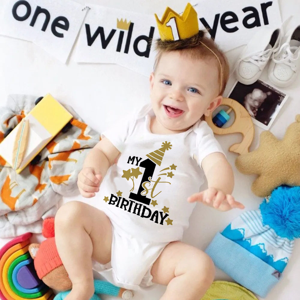 Baby Products Essential - Il mio primo compleanno pagliaccetto neonato