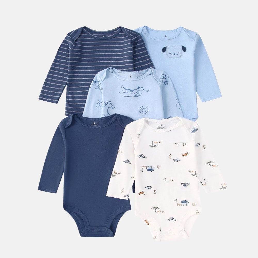 5 Pezzi Body a Maniche Lunghe  - Baby Products Essential recensione e prezzo